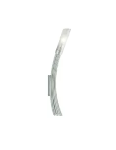 Terzani 0d22afa1 adele aplique de pared níquel satinado cristal arenado e14 60w
