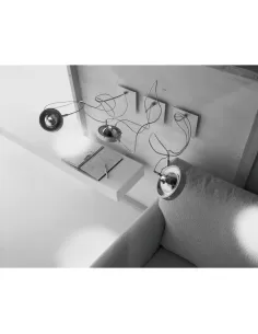 Applique murale filaire Inside 36052100, 1xqr111 75w gris transf incl 48002083 2