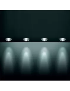 Spot encastré Leucos 1270gxc ony 50w GU5.3 cristal 2