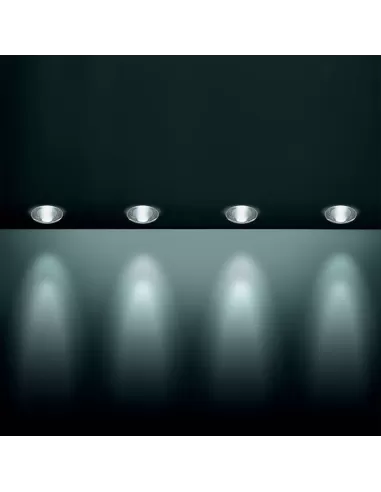 Leucos 1270gxc ony recessed spotlight 50w gu5.3 crystal