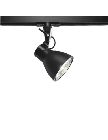 Artemide l163530 starship b t spotlight with black adapter