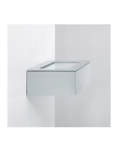 Fontana arte 3515//a applique alcamo 18x15x8 en aluminium r7s//80