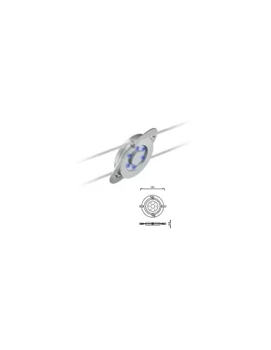 Mizar 6332-16 adjustable rolled spot 360Ø 4w 24v white gray