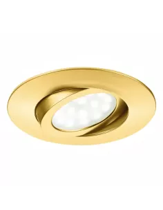 Arkos light 321//gold adjustable recessed light d 7.5 gold max 50w