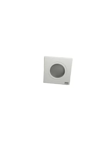 Arkos square recessed white with glass ip65 f 70 gu5.3 12v