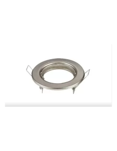 Spot encastré réglable Arkos 38ns, finition nickel satiné, trou de 75 mm, culot GU5.3, 12 V