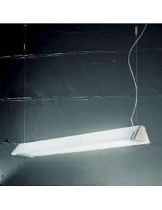 Team a222e3 italia delta suspension amber glass 2x54w t5 122 cm