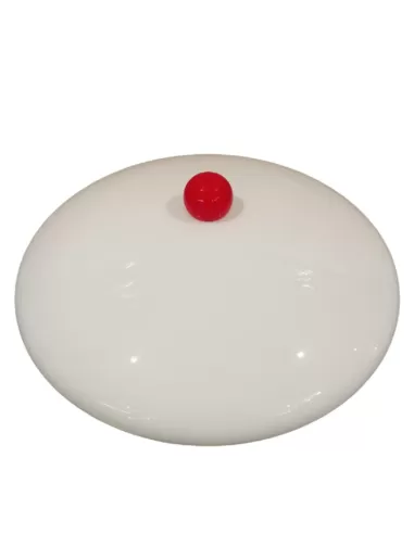 Applique de plafond La luce l90 046 tiziano diam 58 verre blanc et rouge 2x100e27