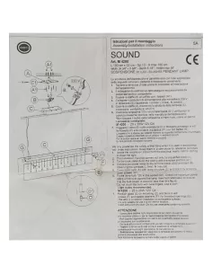Micron m4200 éclairage suspension cristal sonore 20 lumières 20w 12v g4 l100 cm