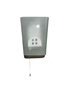 Lamperti a3532 801 16 wall lamp ginger white 1x75w satin glass acc with chain