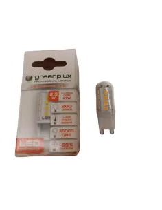 Lampe LED Greenplux GP-S-LCBG924 à double prise 2,3 W G9 3000 K 2