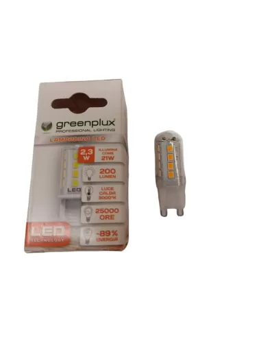 Lampe LED Greenplux GP-S-LCBG924 à double prise 2,3 W G9 3000 K