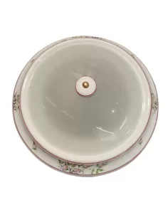 Ferroluce plafonnier c113 05//rrr céramique 2x60w e27 verre satiné décoration fil rouge