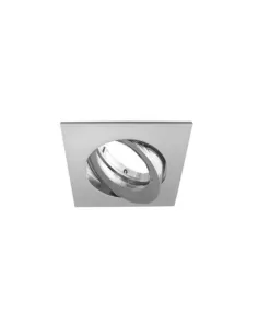 Fosnova 64761 lem adjustable square recessed spotlight chrome gu5.3 12v 11x11 hole 8x8