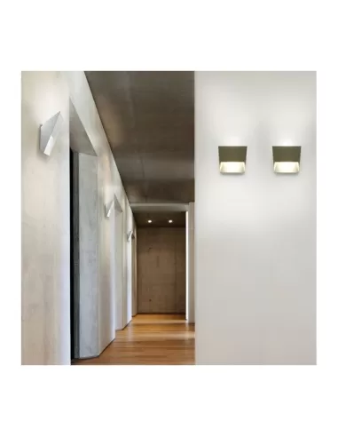 Applique murale Lumen Center Mailmail106SL, petite, 12 W, 3000 K, 230 V, blanc mat