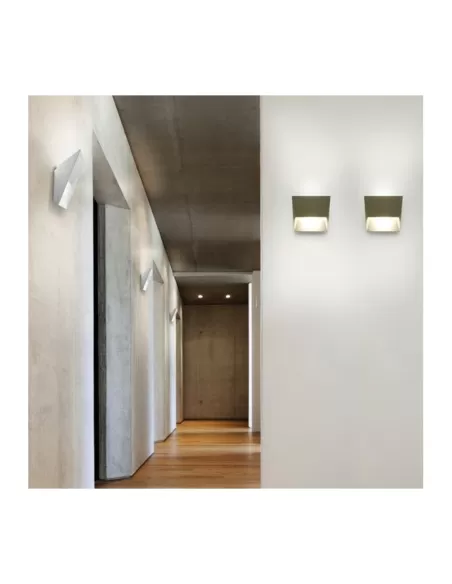 Applique murale Lumen Center Mailmail106SL, petite, 12 W, 3000 K, 230 V, blanc mat