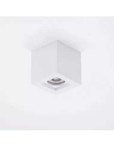 Spot plâtre Isyluce 825 avec cadre gu10 100x100x100