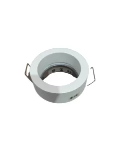Plaquere encastré rond fixe blanc GU10 230 V dia 7 trous 6