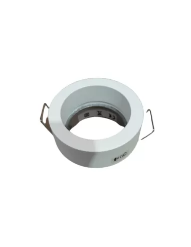 Plaquere encastré rond fixe blanc GU10 230 V dia 7 trous 6
