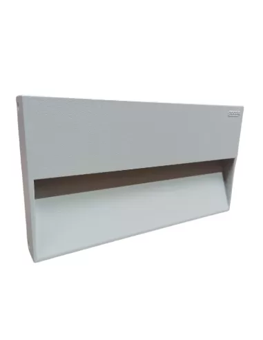 Tampon paupière rectangulaire Drop 5326gm4k, LED 16W 4000K gris métallisé