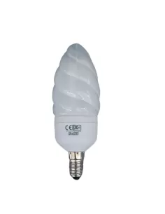 Biemmegi 24507 lámpara fluorescente onda oliva tortiglione 7w e14 2700k 220v