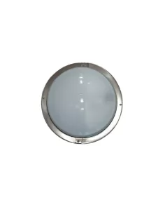 Secom 936 Leny Deckenleuchte aus gebürstetem Stahl, satiniertes Glas, 1 x 100 W, E27