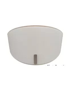 Applique murale Nemo Maeedw31 Maestrale, verre blanc laiteux, structure grise, douille E27, 150 W