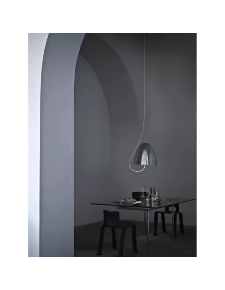 Suspension Nemo wetllw51d en aluminium, LED 30W, rose blanche