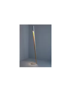 Lampadaire Toobo chromé/orange 1 x 205 W 1 x 75 W H 210 Base 35 P 9 5