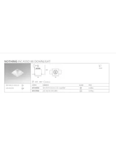 Artemide m139000 nothing incasso 86 downlight qr-cbc51 max50