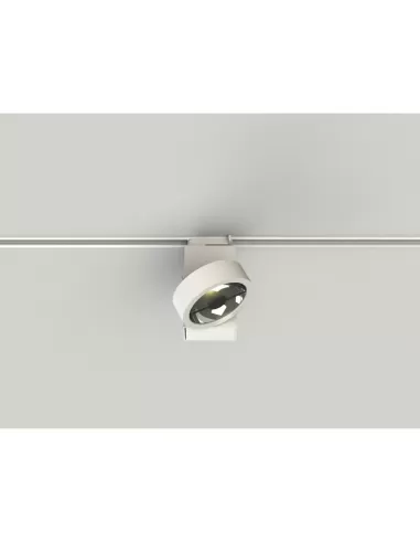 Projecteur sur rail Lucifero LT15QR//01 Pro avec QR-LP11110, 1 x 12 V, 60 W max, G53 B CO