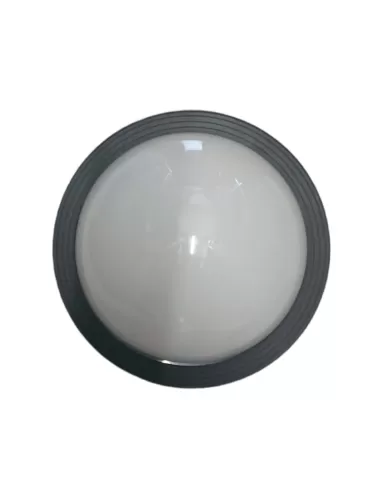 Ivela 129511 plafoniera serie 280 t 75w e27 nero ip66