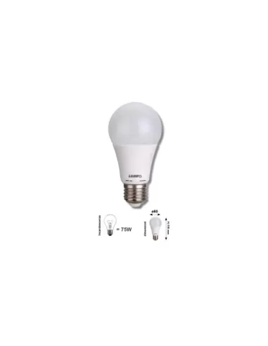 Lampo g6515we27bn goccia led lamp 15w e27 230v 4000k