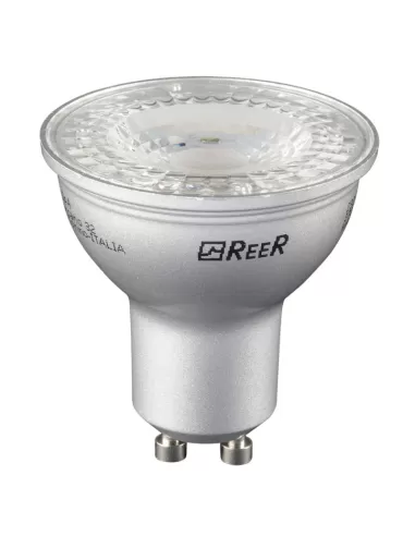 Ampoule LED GU10 dimmable Reer 5455776, 7 W, 230 V, gris anthracite, 4000 K, 60 Ω