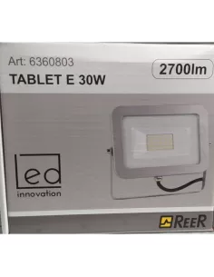 Tablette et lampe torche 30 W 230 V IP65 4000 K grise