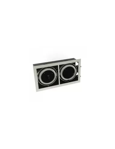 Ilmas xm2478-2 - recessed lamp holder with two lights qr111 gr