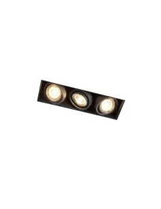 Trimless 3xqr111 g53 Einbaurahmen grau/schwarz