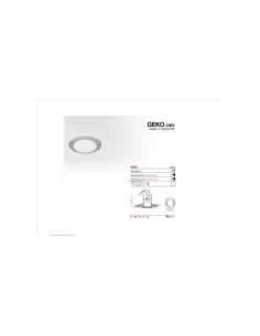 Spot geko Egoluce 6290 32 nickel mat