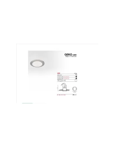 Spot geko Egoluce 6290 32 nickel mat