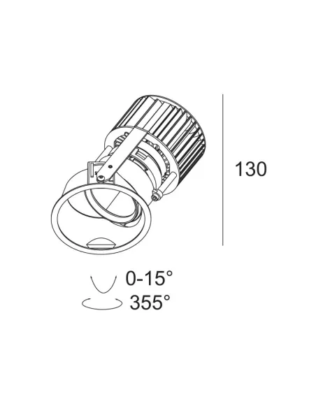 Imax adjustable 83043 xr13 8w 3000k 43° 402 11 13 832