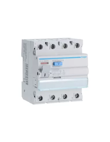 Commutateur différentiel Hager CFA463H ACC 4P 300 mA 63 A 4 modules