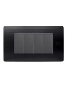 Plaque technopolymère Urmet 11804 na flexa 4m noir absolu