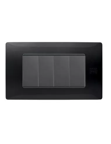 Plaque technopolymère Urmet 11804 na flexa 4m noir absolu