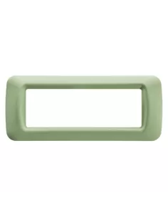 Gewiss gw22546 placca 6 posti verde venezia top system