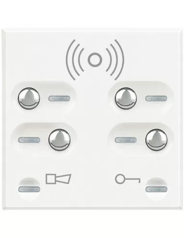 Commutateur de partition à transpondeur Bticino HD4607Z4 Axolute Blanc