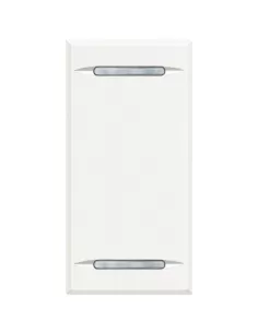 AXOLUTE - COUVERCLE DE TOUCHE BLANC 2 FONCTIONS 1 MOD