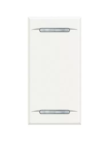 AXOLUTE - COUVERCLE DE TOUCHE BLANC 2 FONCTIONS 1 MOD