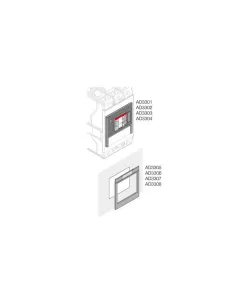 Abb ad3305 plaque brillante xt1 3p montage sur plaque