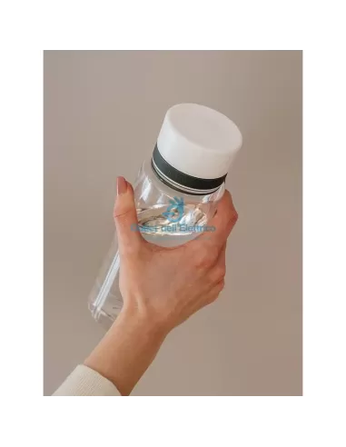 Equa BPA-freie Plastikwasserflasche 600 ml weiß