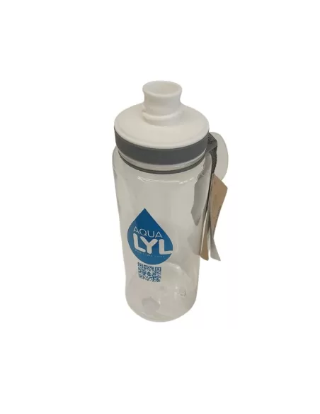 Equa 600ml BPA-Free Plastic Water Bottle White